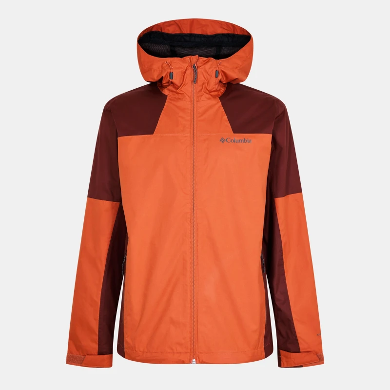 Image of Columbia Mens Inner Limits Hooded DWR Waterproof Jacket Tuscan male Small