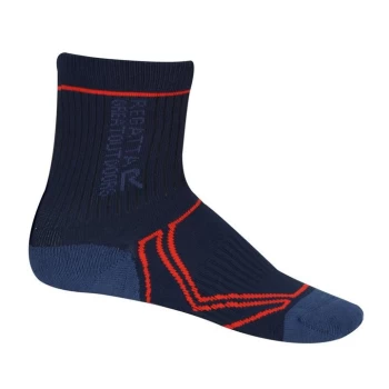 image of Regatta 2Season TrekTrail Socks - Navy/AmbGlow