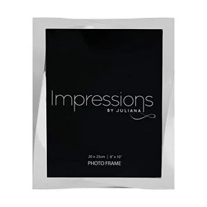 image of 8" x 10" - Impressions Silver Plated Twisted Photo Frame