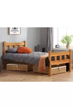 image of Miami Bed - Size: Small Double - Natural