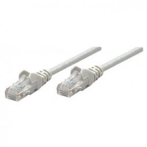 image of Intellinet Network Patch Cable Cat6A 20m Grey Copper S/FTP LSOH / LSZH PVC RJ45 Gold Plated Contacts Snagless Booted Polybag