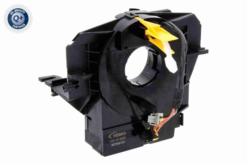 Image of VEMO Clock spring for steering wheel VEMO V33-72-0220