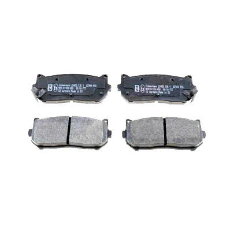 Image of ZIMMERMANN 23455.130.1 Brake pad set Rear Axle, with acoustic wear warning, Photo corresponds to scope of supply Brake Pad Set,disc brake (402)