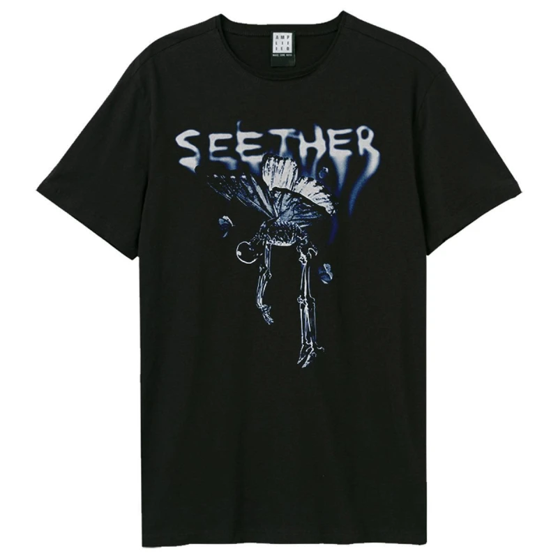 Image of Amplified Amplified Men Butterfly Seether T-Shirt in Black Size: X-Small Black XS Male 5063852067503