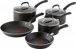 image of Tefal 5 Piece Non Stick Aluminium Induction Pan Set