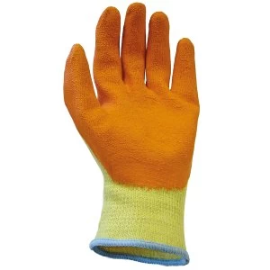 image of Scan Knit Shell Latex Palm Gloves Size 9 Large (Pack of 12)