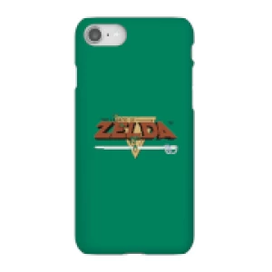 image of Nintendo The Legend Of Zelda Retro Logo Phone Case - iPhone 8 - Snap Case - Gloss