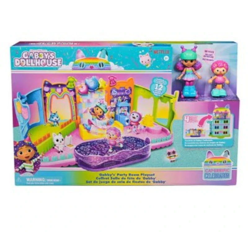 image of Gabby's Dollhouse Gabby's Dollhouse Party Room Playset Female IL86301