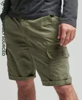 Image of Superdry Mens Organic Cotton Vintage Cargo Shorts Green / Trekking Olive - Size: 30