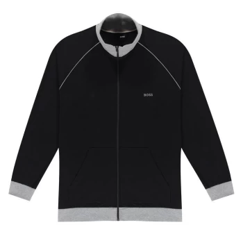 Image of Boss Mix And Match Zip Sweater - Black