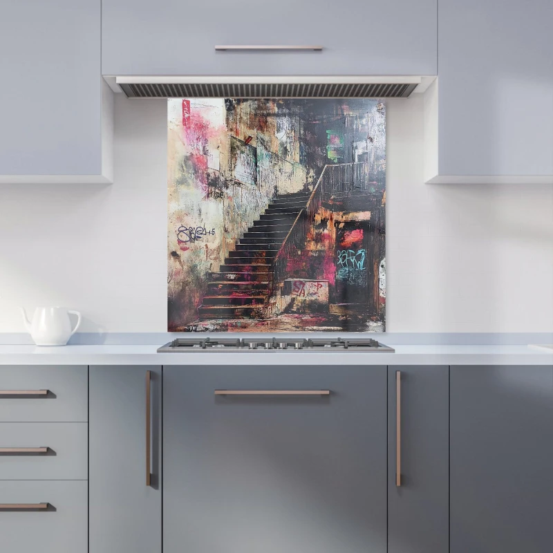Image of Designer Kitchen Splashbacks Jasper Reed: 00040 Kitchen Splashback Size: 700mm x 650mm Multicolor Unisex 700mm x 650mm