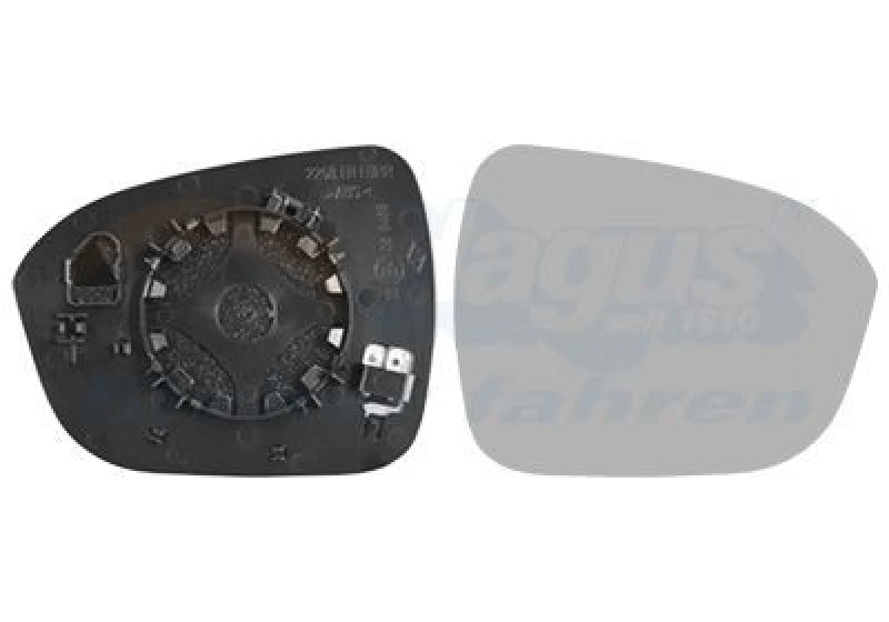 Image of VAN WEZEL Wing mirror glass VAN WEZEL 3376838