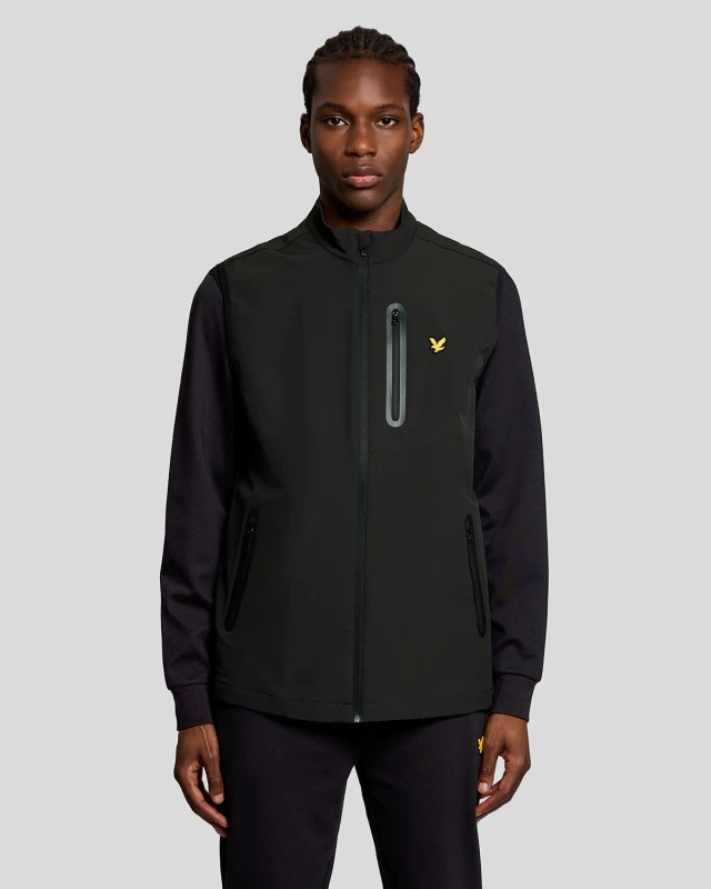 Image of Lyle & Scott Mens Sports Performance Gilet in Black