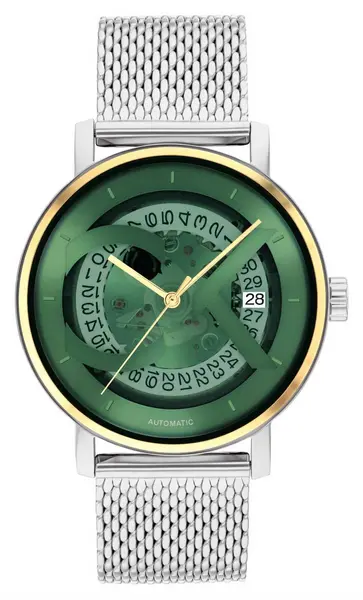 Image of Calvin Klein 25300005 Mens Iconic Automatic (40mm) Green Watch