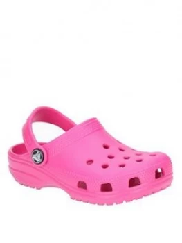 Image of Crocs Girls Classic Clog Slip Ons - Pink