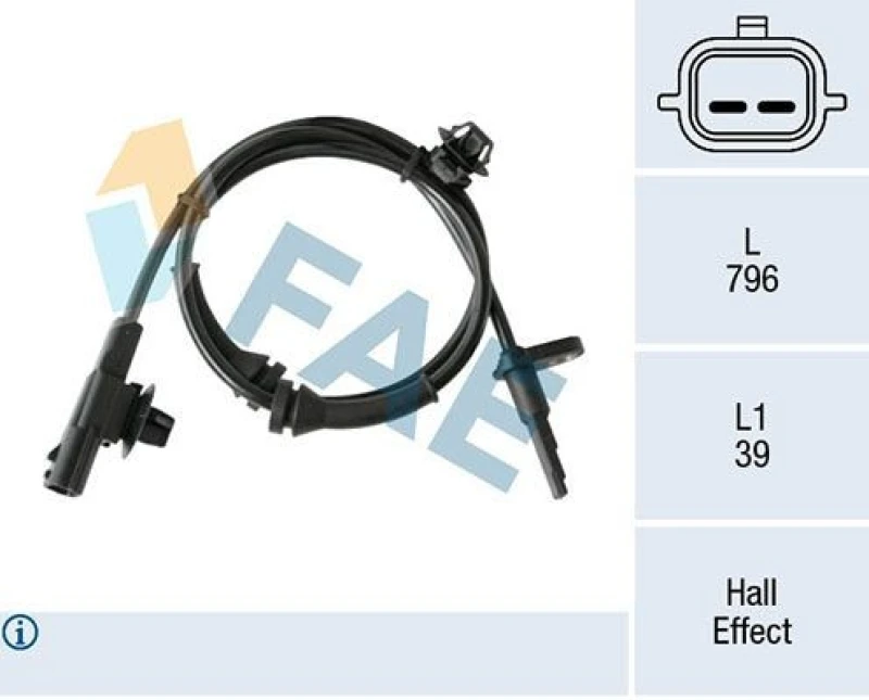 Image of FAE ABS sensor FAE 78312