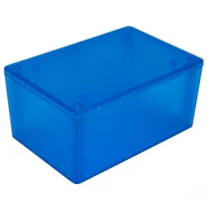 image of Hammond 1591XXTTBU ABS Enclosure Multipurpose Translucent Blue 123...