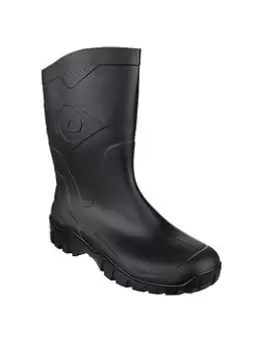 Image of Dunlop Dee Half Wellington Boots - Black, Size 12, Men