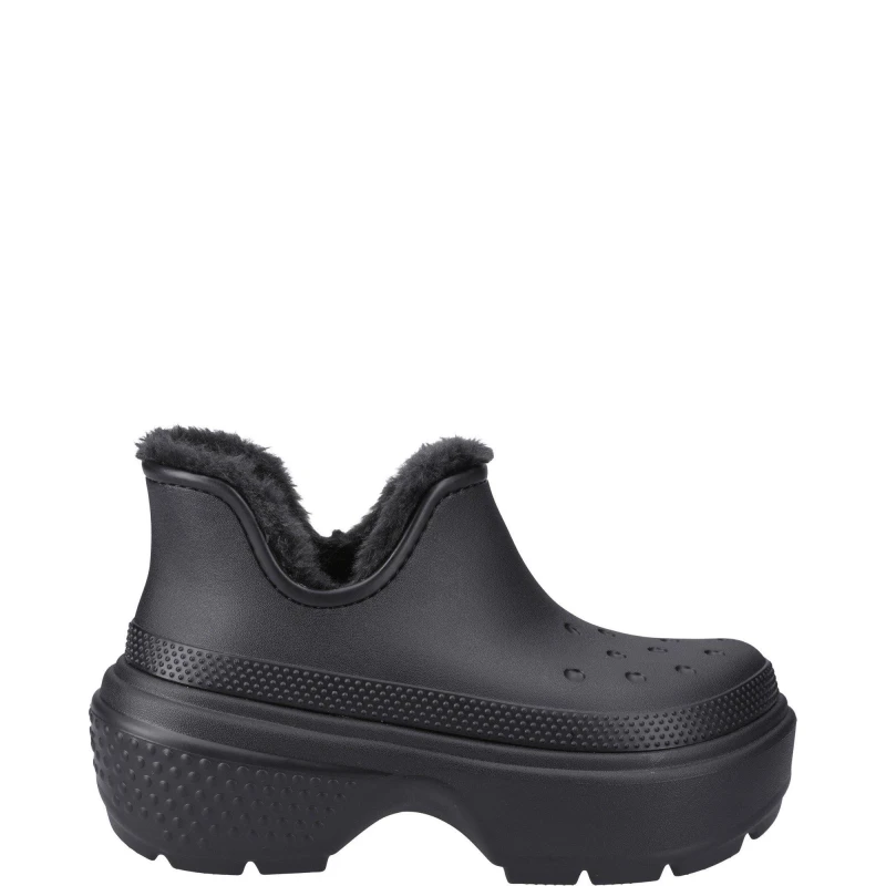 Image of Crocs Unisex Stomp Shorty Boot Boots Black / Black W5/M4
