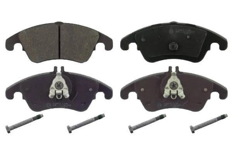 Image of Blue PRINT ADU174201 Brake pad set Front Axle, prepared for wear warning indicator, with bolts/screws Brake Pad Set,disc brake (402)