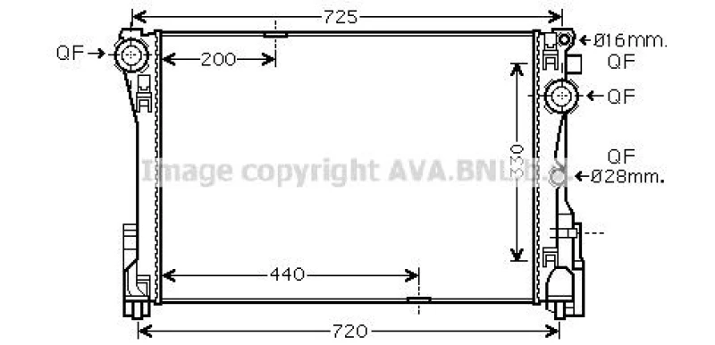 Image of Engine radiator PRASCO MSA2575
