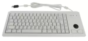 Image of Cherry Trackball Keyboard Wired USB Compact, QWERTY (US) Grey