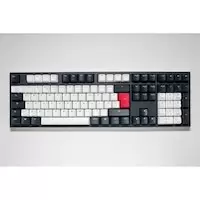 Image of Ducky One2 Tuxedo Full Size USB Mechanical Gaming Keyboard Silent Red Cherry MX Switch (KON1808-SUKP