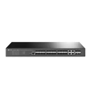 image of TP Link TL-SG3428XF - JetStream 24-Port SFP L2+ Managed Switch with 4 10GE SFP+ Slots