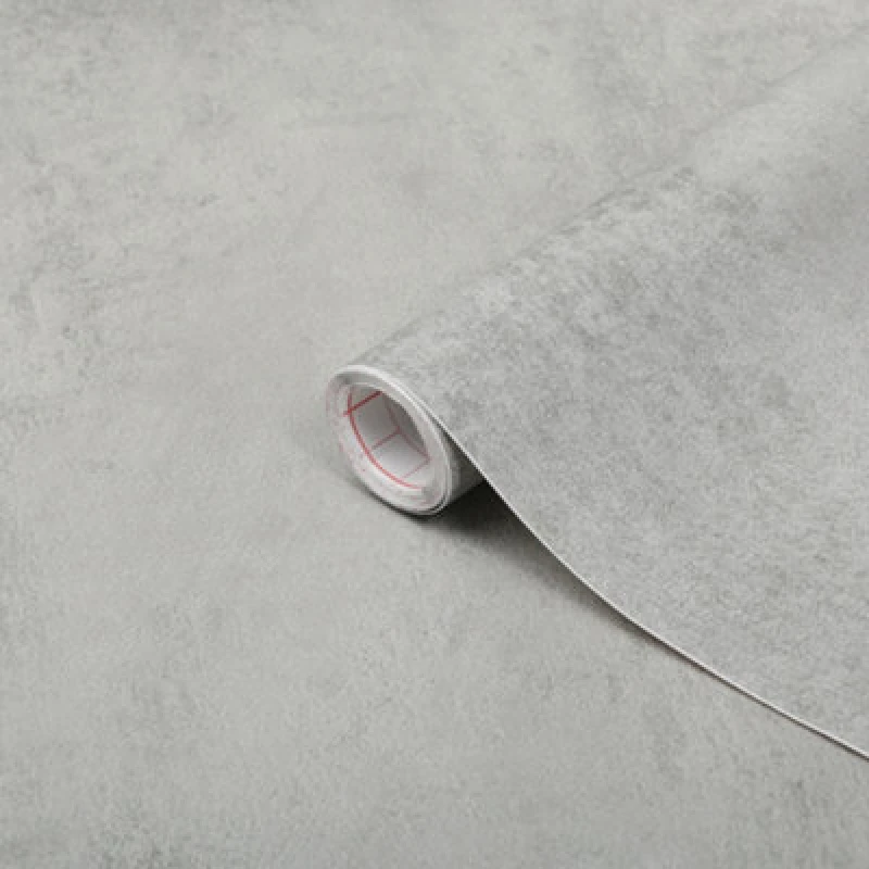 Image of D-C-Fix Grey Concrete Sticky Back Plastic Furniture Worktop Self Adhesive Wrap 1M X 45Cm