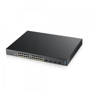 image of 24 Port Gbit L2 PoE Switch Inc 4x10G SFP