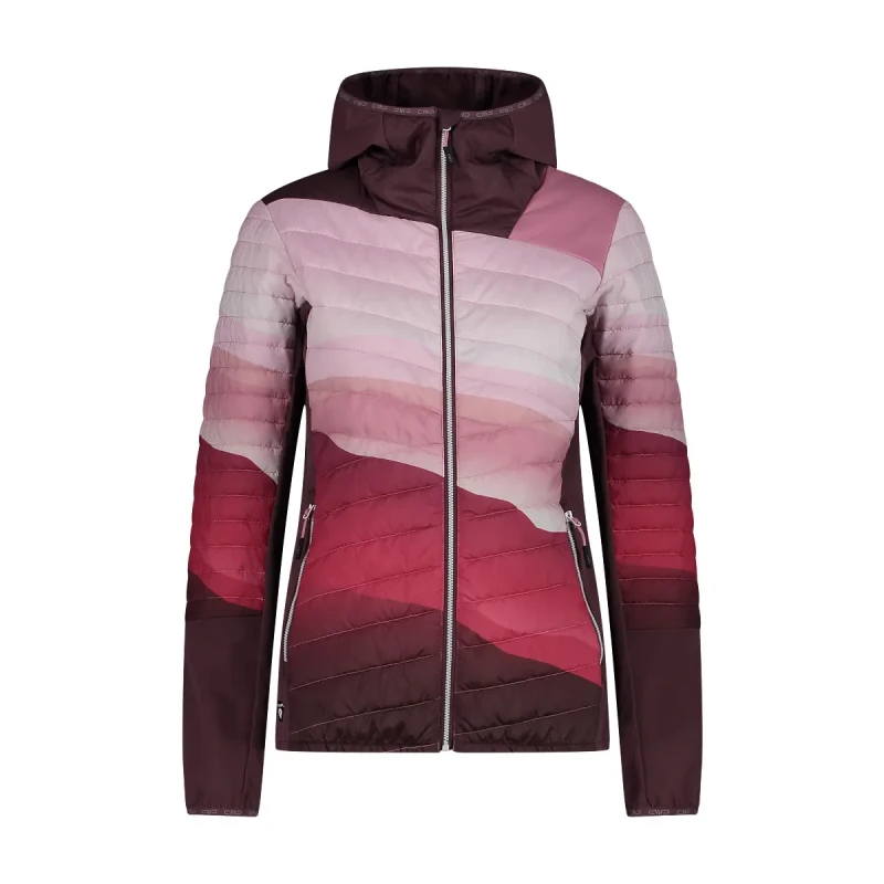 Image of Womens hybrid hooded jacket CMP Rose Female 2XS