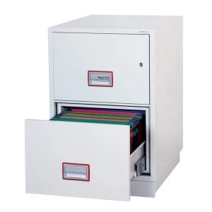 Phoenix World Class Vertical Fire File FS2252K 2 Drawer Filing Cabinet with Key Lock