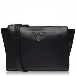 Image of Guess Tangey Zip Bag - BLACK BLA