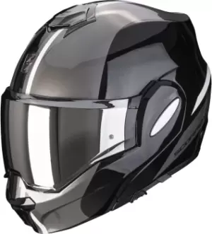 Image of Scorpion EXO-Tech Forza Helmet, black-silver, Size 2XL, black-silver, Size 2XL