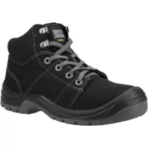 image of Mens Desert Safety Boots (10.5 UK) (Black/Dark Grey) - Safety Jogger