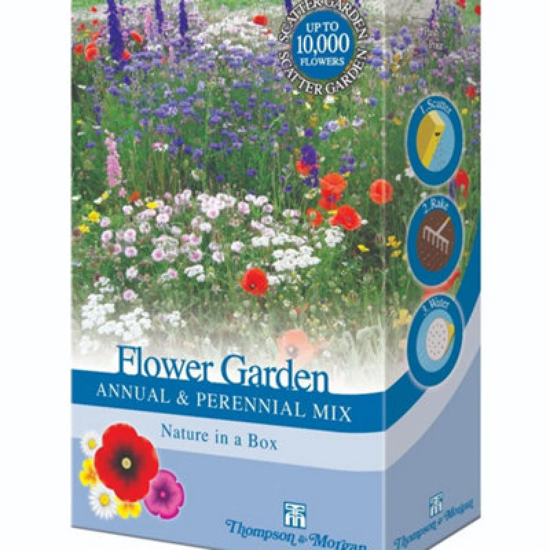 Image of Thompson & Morgan Annual & Perennial Flower Garden Seed Mix - Easy Scatter Blooms April-July (2 Units)