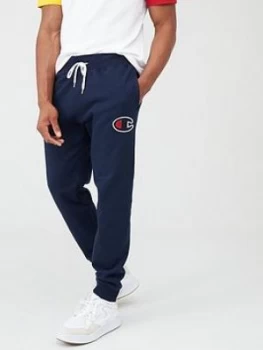 image of Champion 'C' Logo Rib Cuff Joggers - Navy, Size 2XL, Men