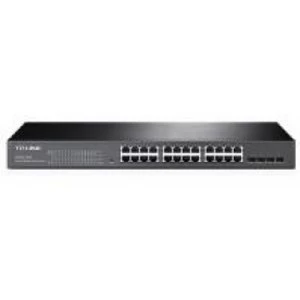 image of TP-LINK T1600G-28TS 24-Port Gigabit Smart Switch with 4 SFP Slots Black UK Plug