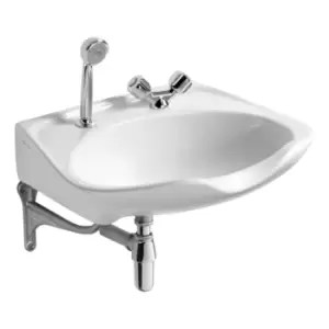 image of Armitage Shanks Salonex Wash Basin 2 Tap Holes 610 x 510 mm S229001 - 863559