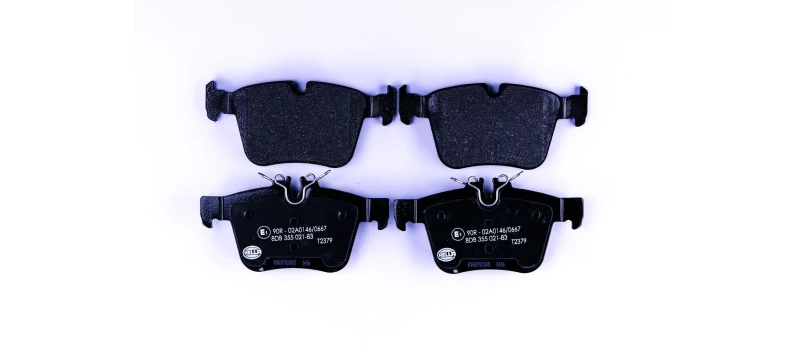 Image of HELLA Brake pad set HELLA 8DB 355 021-831