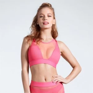 image of USA Pro Hi Mesh Bikini Top Ladies - Coral