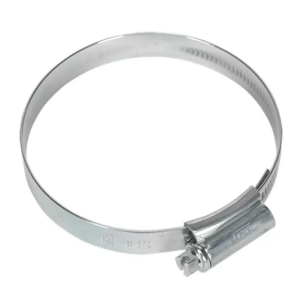 Image of Genuine SEALEY HCJ3X HI-GRIP® Hose Clip Zinc Plated Ø60-80mm Pack of 10