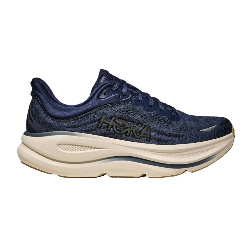 Image of Hoka Bondi 9 Shoes Blue Beige SS26, Size EU 42