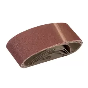 Image of Silverline Sanding Belts 60 x 400mm 5pk 80 Grit 635329