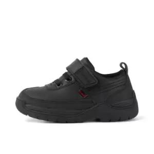 Image of Kickers Infant Stomper Lo Leather Shoes - Black - 10