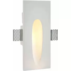 image of Loops - Plaster-In Rectangular Wall Light - 1.5W Warm White LED - Trimless Design