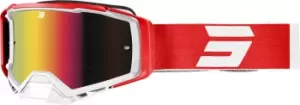 Image of Shot Core Motocross Goggles, red, red