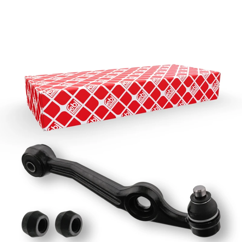 Image of FEBI BILSTEIN 41349 Suspension arm Control Arm, Cast Steel, Lower, with ball joint, with rubber mounts Cast Steel Track Control Arm (273)