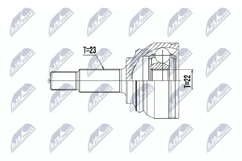 Image of NTY CV joint kit NTY NPZ-RE-055