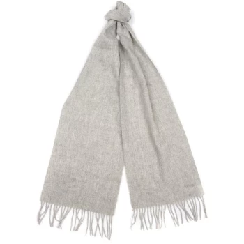 Image of Barbour Lambswool Woven Scarf - Light Grey